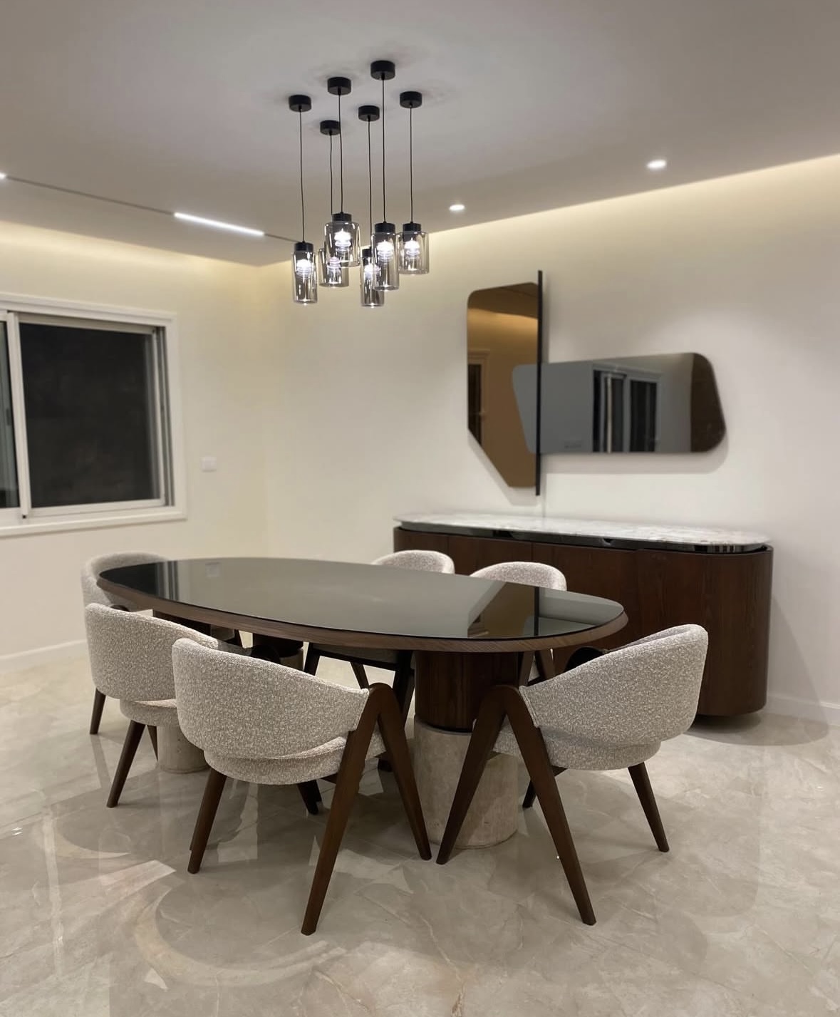 Premium Wooden 6-Seater Dining Set
